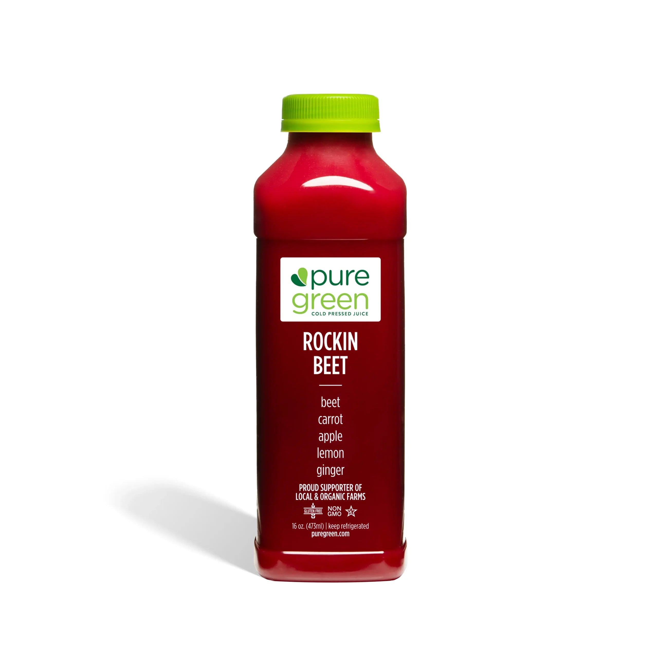 Rockin Beet Cold Pressed Juice Pure Green - Main Image