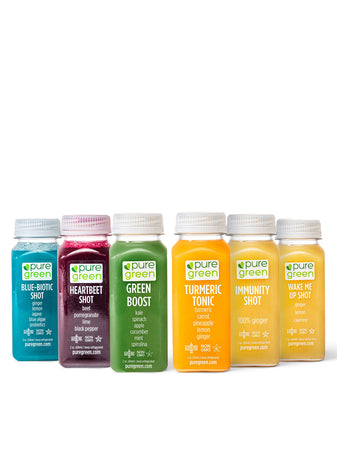 cold pressed shots pure green