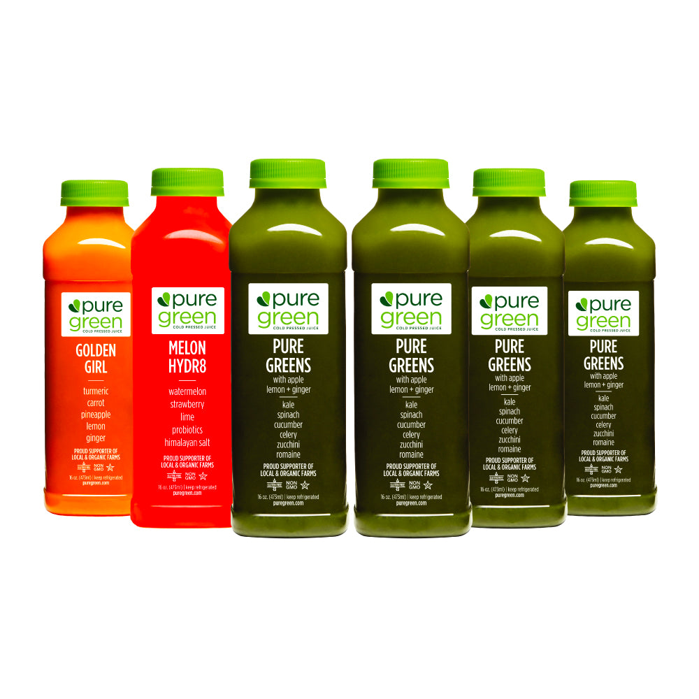 Pure Hardcore, Cold Pressed Juice 6pk