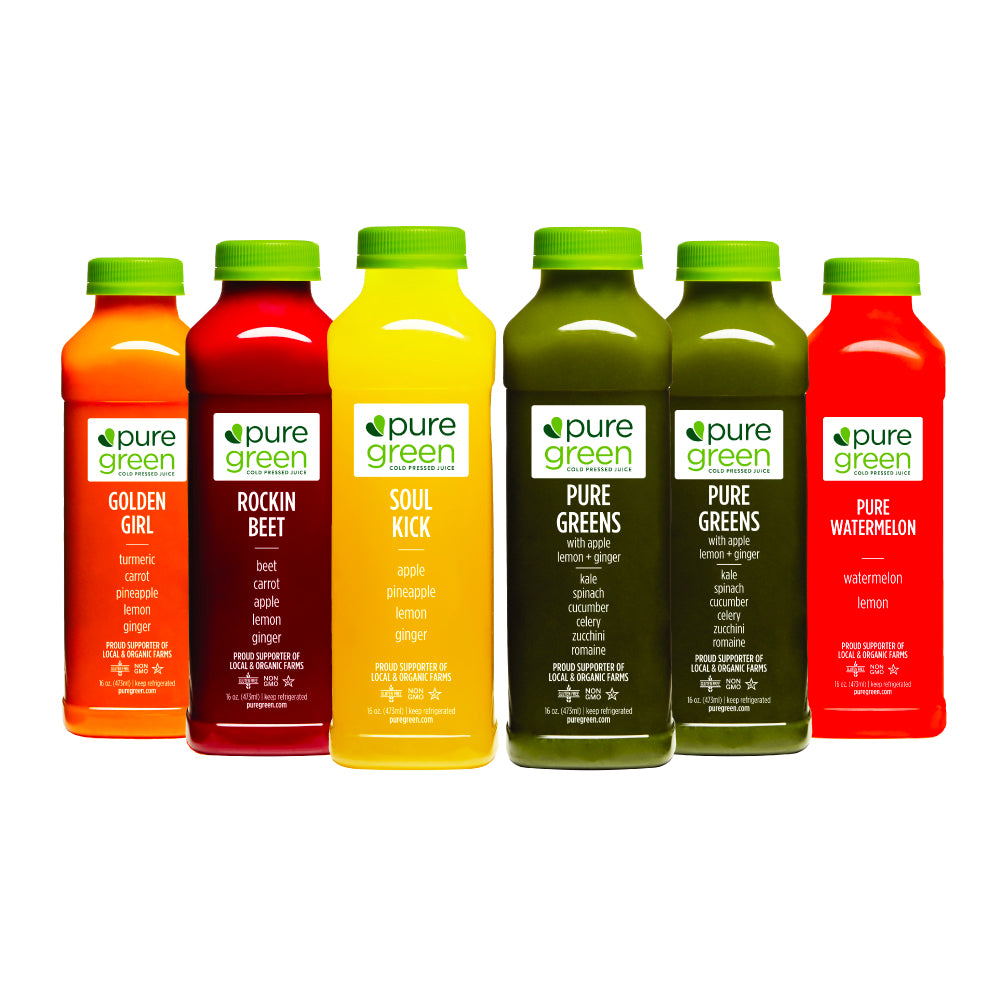 Pure Basic, Cold Pressed Juice 6pk