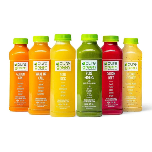 Our Best Selling Cold Pressed Juices Pure Green